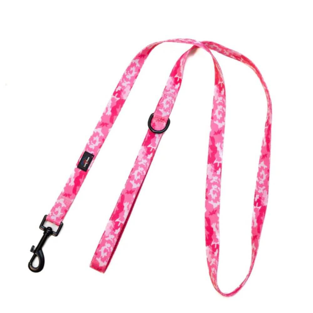 Long Paws Funk The Dog Lead in Pink Camo